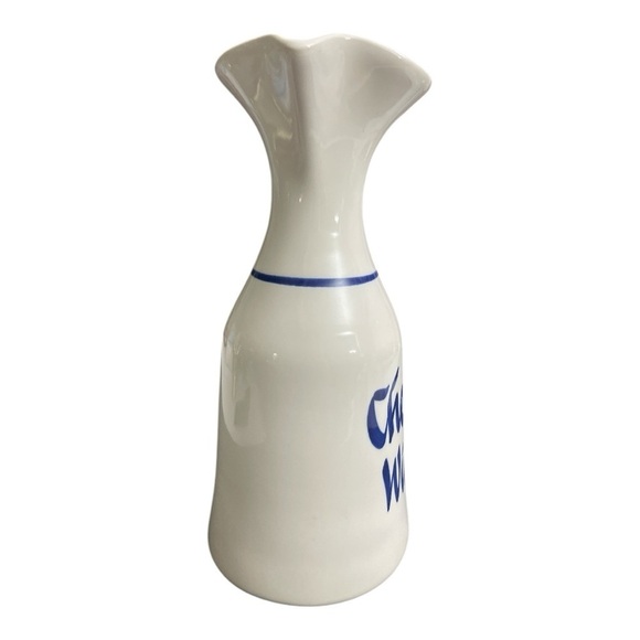 VTG 11" Blue White Stoneware
Pottery ceramic Carafe
Decanter Barware Cheap
Wine - Picture 4 of 9